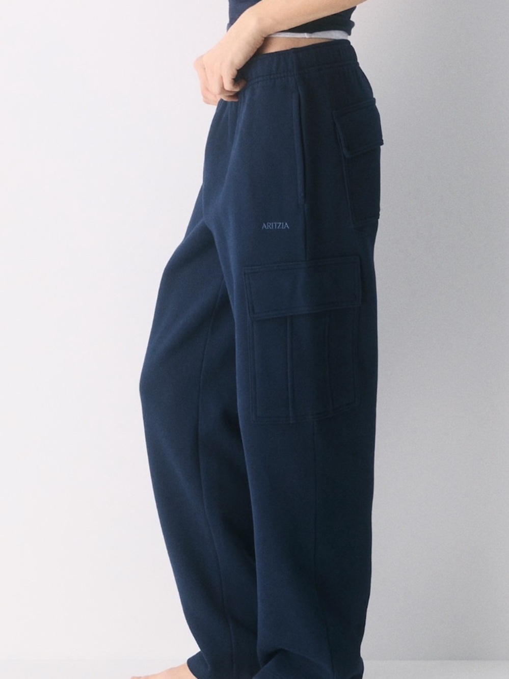 Aritzia Cozy Sweatfleece Mega Cargo Admiral Sweatpants